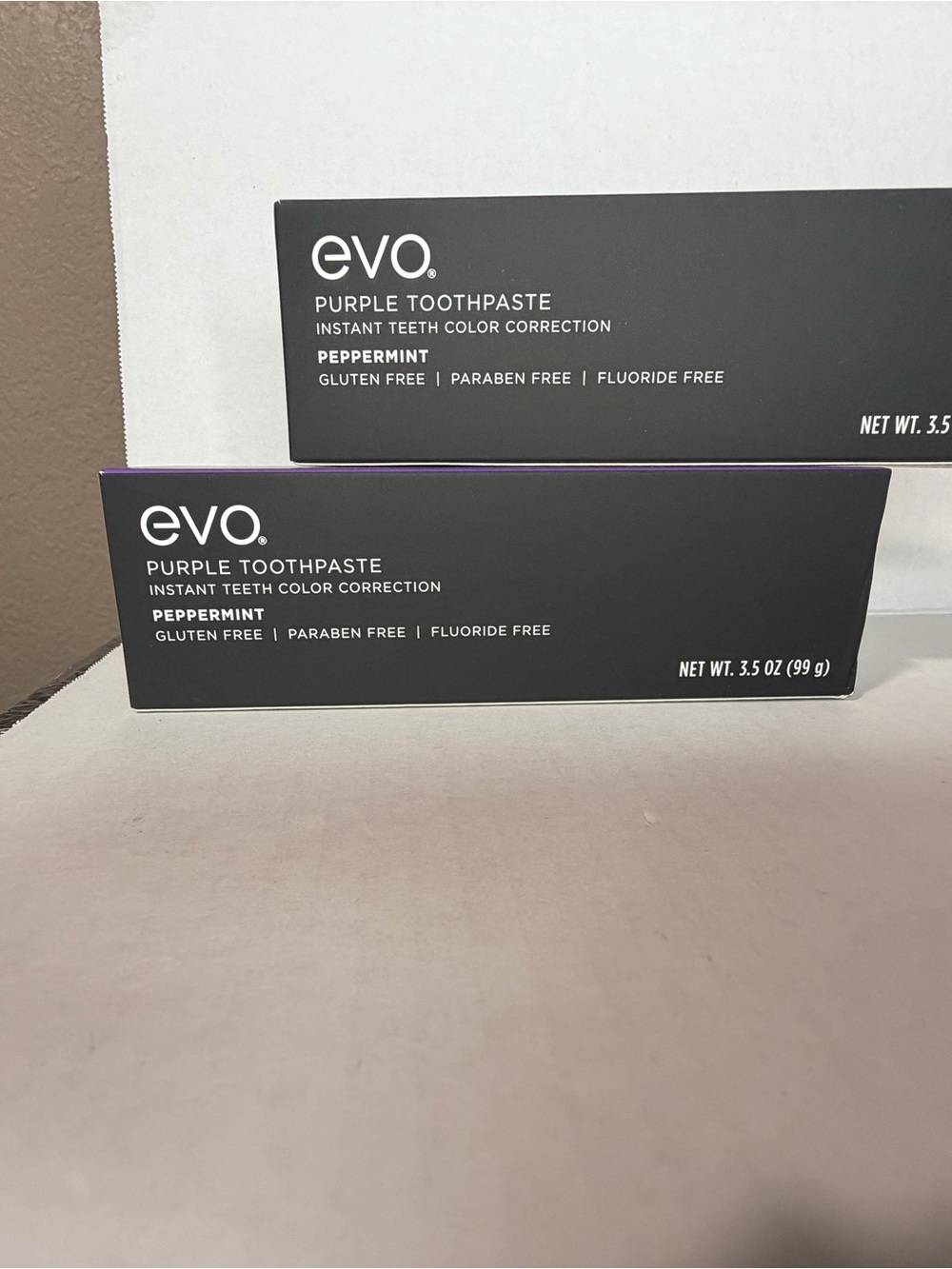 2 pk evo Purple Toothpaste Peppermint - Purple